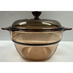 Vision Corning Ware V-20-B France Amber Double Boiler Insert - V 1.5 qt Pyrex